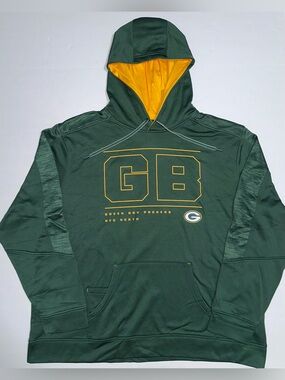 NFL Team Apparel Green Bay Packers Performance Hoodie